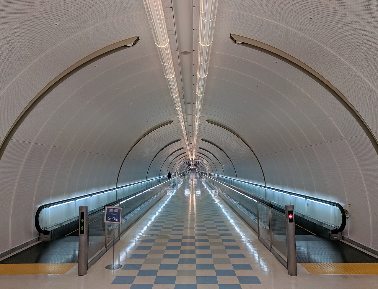 Underground tunnel at Narita Airport